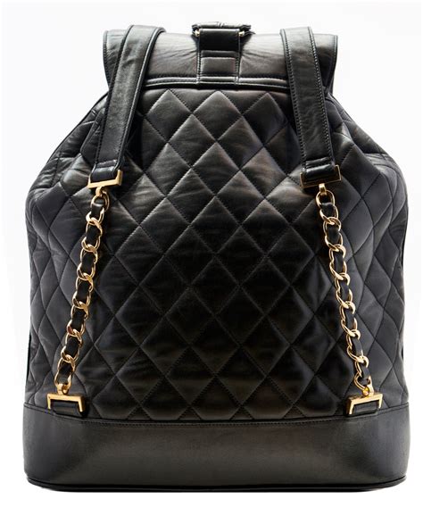 chanel rucksack|chanel leather backpack.